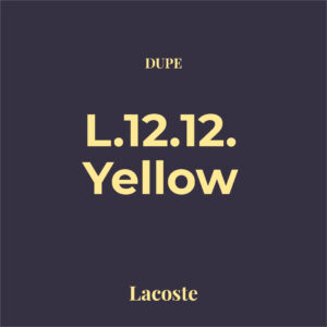 Dupe Eau de Lacoste L.12.12 Yellow